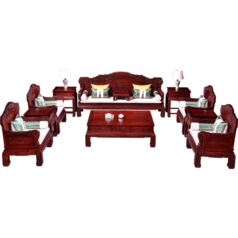Redwood furniture fluffy red twigs sofa invented Qingqing classical