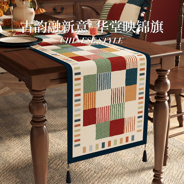 American retro table runner oil-proof and waterproof long tablecloth
