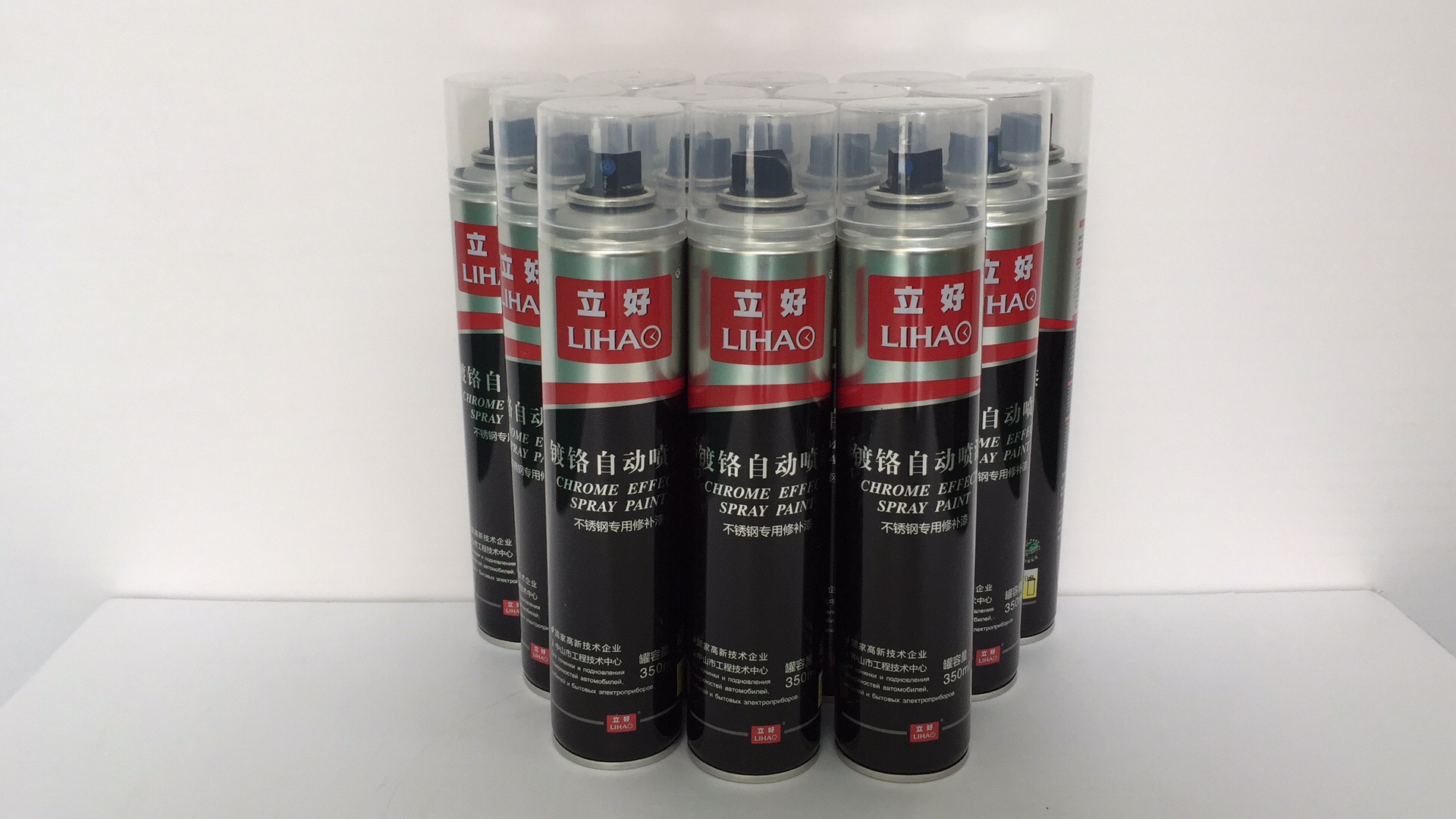 Stand-up chromed painted stainless steel tinkering with special lacquer chromed automatic spray painted chrome coating