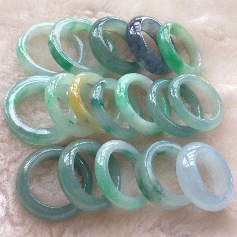 Myanmar Natural Jade Ring Jade Finger Ring for Men and Women Jade Ring Jade Ring Band Size 4 to 23 Myanmar Natural Jade Ring Jade Finger Ring for Men and Women Jade Ring Jade Ring Band Size 4 to 23