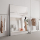Яркий и жизнерадостный~!Тонкое регулируемое серебряное зеркало высокой четкости, вертикальное зеркало для примерки одежды mini 3