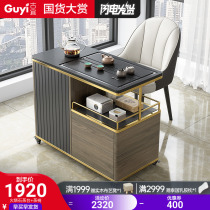 Burning Stone Kung Fu Tea Table table small family home light lavish sofa edge Several multifunction mobile tea car Balcony Tea Terrace