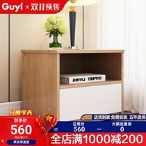 Ancient Yi original wood color bedside table simple modern bedside cabinet storage cabinet locker Nordic bedroom bedside cabinet furniture