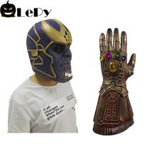 Avengers 3 Infinity War Thanos Mask Gauntlet Cosplay Costume