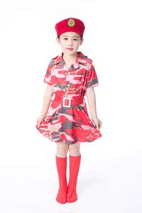 新款海陆空幼儿园兵娃娃舞蹈服小海军军装演出