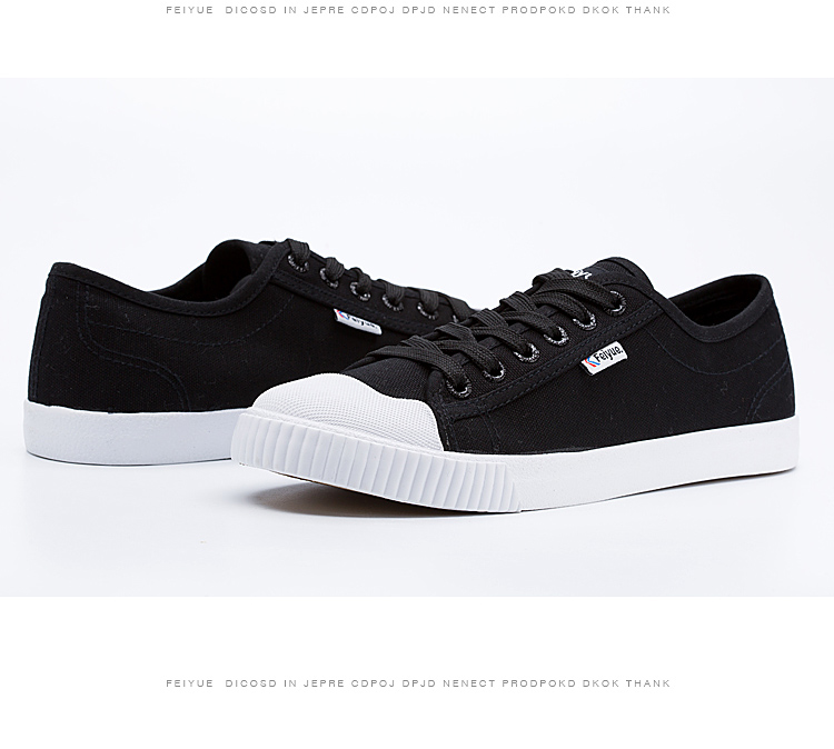 Feiyue / bước nhảy fato2 Qin Tang loạt nam nữ retro lưu hóa giày vải mùa hè đen nhỏ màu trắng trung tính - Plimsolls giày tập gym nam