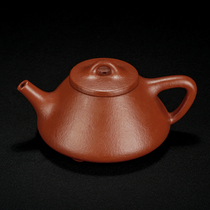 Stone ladle pot Zhu mud Yixing Purple Sand Pot full hand tea tea teapot ceramic single pot retro tea set Liu Yatong master