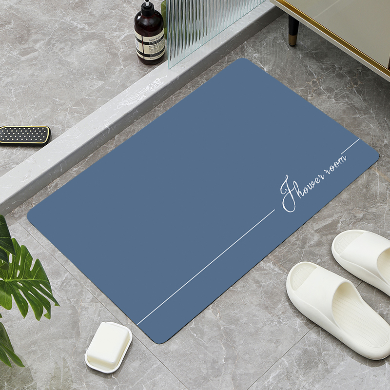 Diatomaceous Earth Absorbent Household Bathroom Entrance Mat Non-Slip Entryway Doormat Toilet Restroom Carpet
