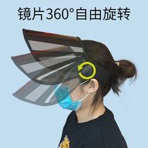 Anti-droplet sun hat female anti-ultraviolet summer sunscreen hat big hat brim protection riding electric car eye mask cap