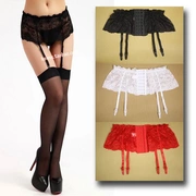 Mùa xuân mới rộng ren ren khóa điều chỉnh kích thước lớn trong suốt vớ garter phù hợp với quần lót vớ lụa