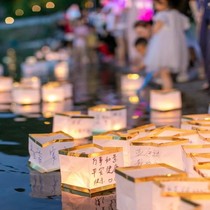 Mid-Autumn Festival Wishing River Lamp LED Square Waterproof Lotus Lamp Scenic Park Water Creative DIY Floating Candle