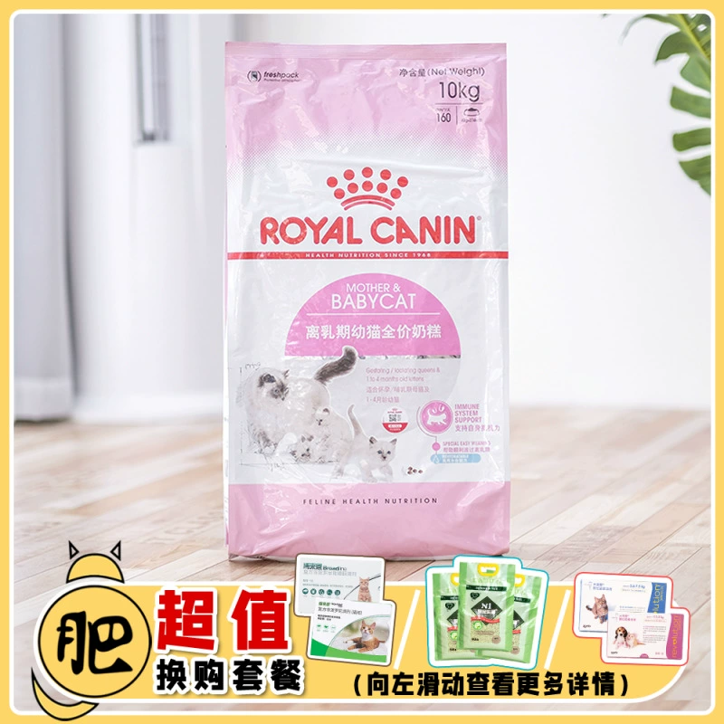 Thức ăn cho mèo Royal kitten cho mèo BK34 bánh sữa cho mèo 1-4 tháng tuổi mèo sữa mang thai mèo cái 10KG mèo cái chung thức ăn cho mèo 20 kg - Cat Staples