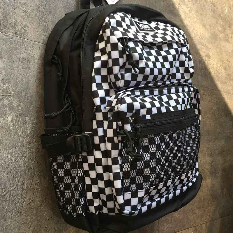 VANS Vans, сумка для мужчин и женщин, рюкзак, шахмат