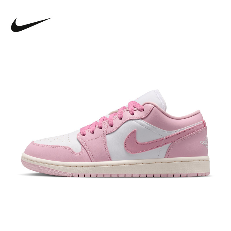 Nike Women's Shoes Air Jordan 1 Pink Aj1 Embroidered Sneakers Low-Top Sneakers Dc0774-607 Nike Women's Shoes Air Jordan 1 Pink Aj1 Embroidered Sneakers Low-Top Sneakers Dc0774-607