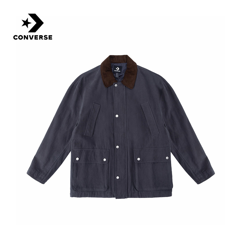 Converse 26 Spring Casual Jacket for Men and Women with Lapel Sports Jacket Ucj412-Gda