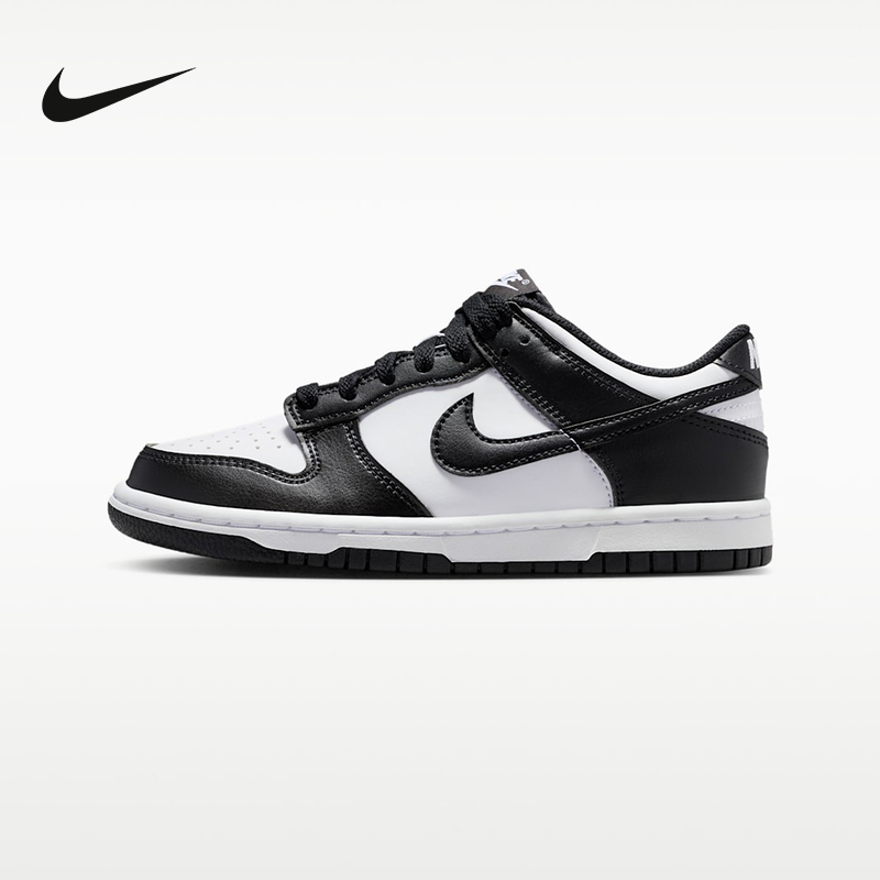 Nike Nike Women's Shoes Black and White Panda Dunk Big Kids' Sports Shoes Low-Top Retro Casual Sneakers Iu7766-100
