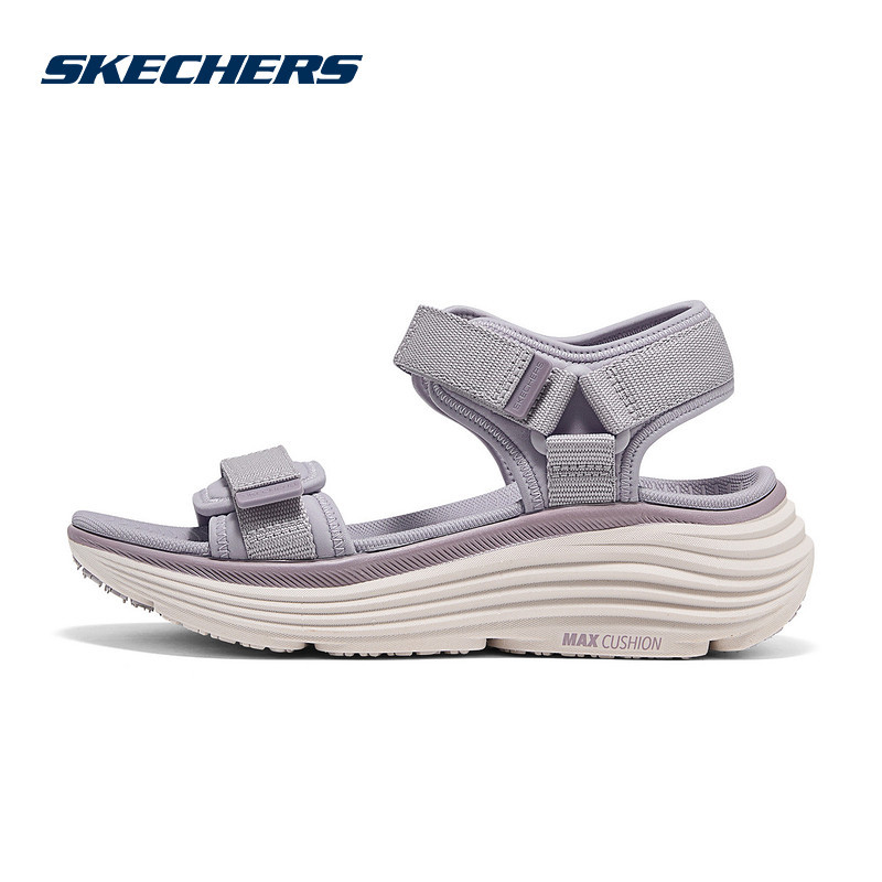 Skechers 26 Summer New Women's Sandals Thick-Soled Height-Increasing Beach Shoes Comfortable Casual Shoes 141755