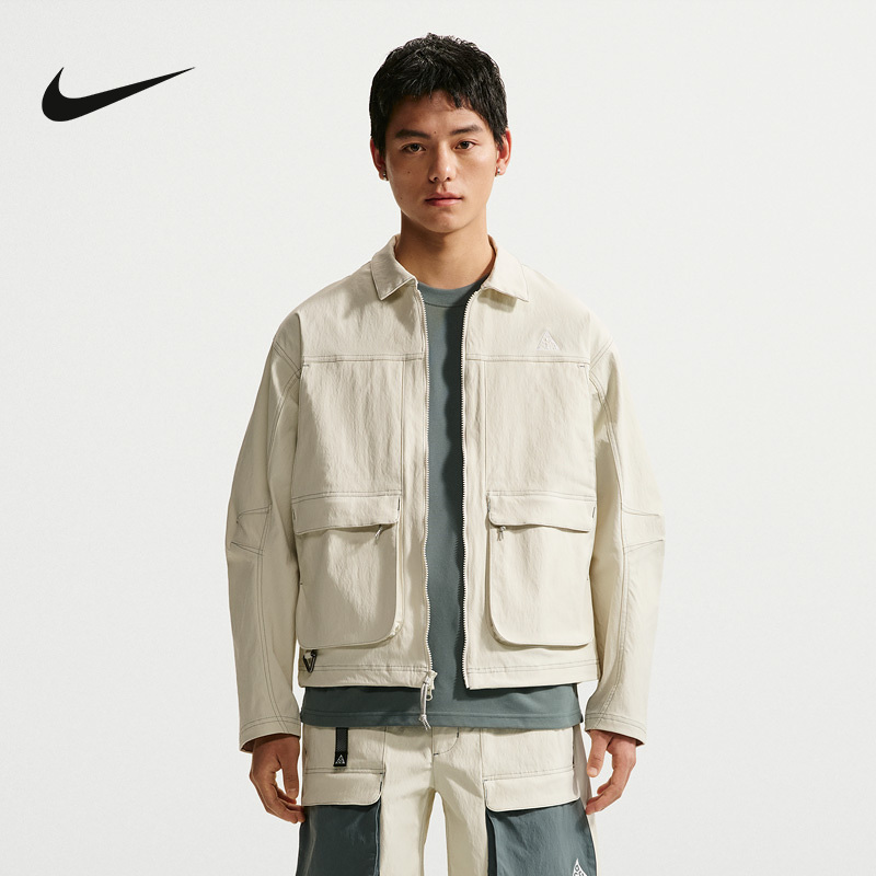 Nike Acg Men's Outdoor Water-Repellent Jacket 26 Spring Loose Embroidered Work Jacket Hv0599-020