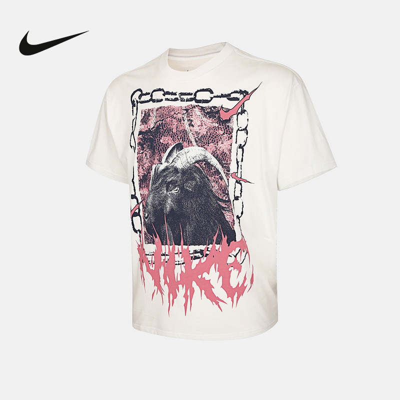 Nike Nike Men's T-Shirt Summer Pattern Printed Cotton Sports Top Casual Short-Sleeved Shirt Ii0682-121 Nike Nike Men's T-Shirt Summer Pattern Printed Cotton Sports Top Casual Short-Sleeved Shirt Ii0682-121