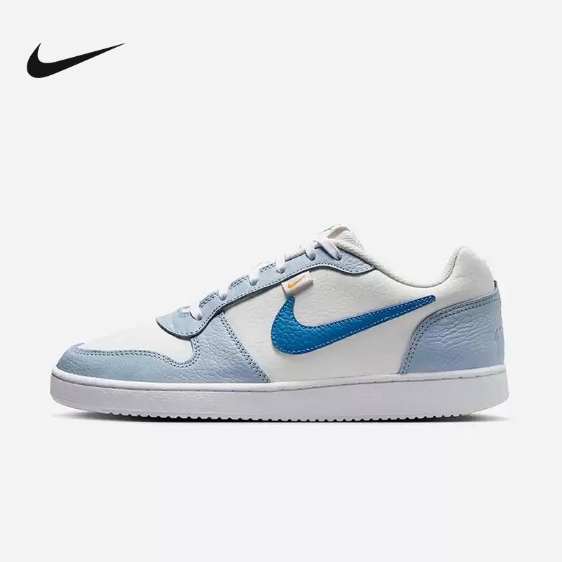 Nike Nike Men's Shoes New White and Blue Ebernon Low-Top Retro Casual Sneakers Hj3490-141