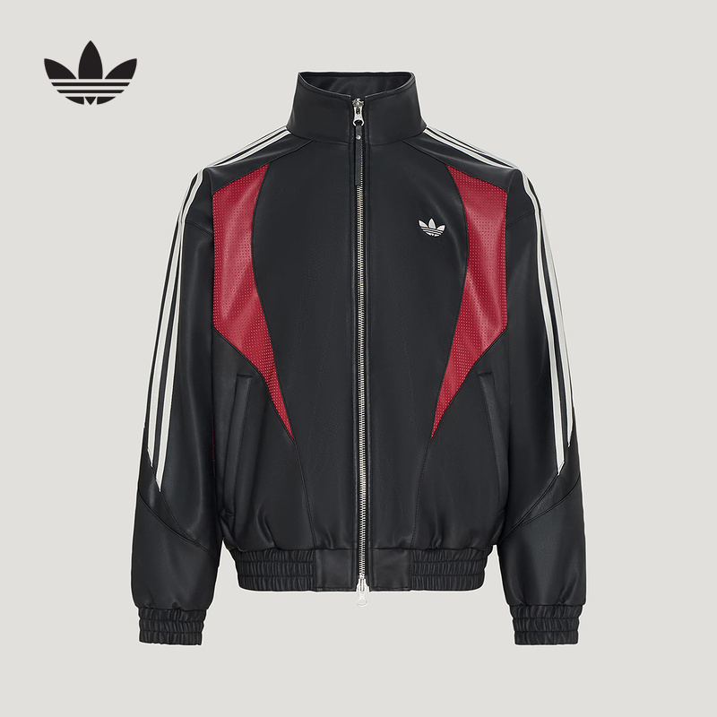 Adidas Adidas Trefoil Color-Block Jacket 2026 Autumn Men's Street Style Cool Pu Jacket Kx0813 Adidas Adidas Trefoil Color-Block Jacket 2026 Autumn Men's Street Style Cool Pu Jacket Kx0813