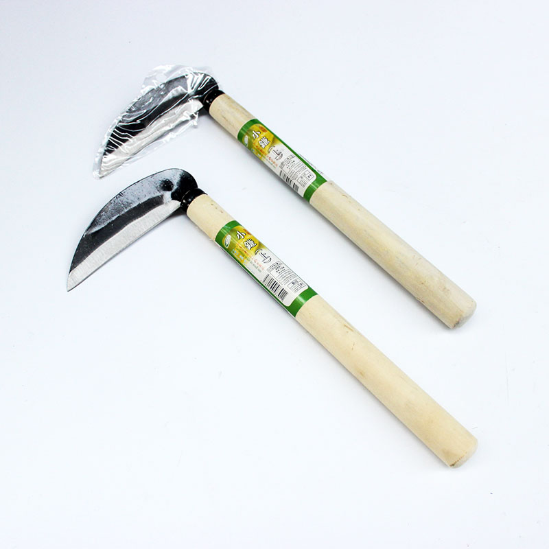 Japanese mini sickle short handle wooden handle garden cutting grass sickle household cutting leek dig vegetable knife