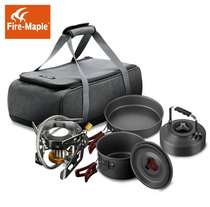 Fire Maple outdoor windproof cookware stove set pot storage bag wildfire 204 teapot 3-4 people camping equipment