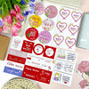 Thanksgiving Happy Mother's Day label sticker round love gift packaging bouquet cake decoration small pattern sticker