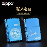 Играя в более легкую Zippo подлинный резьба Blue IC