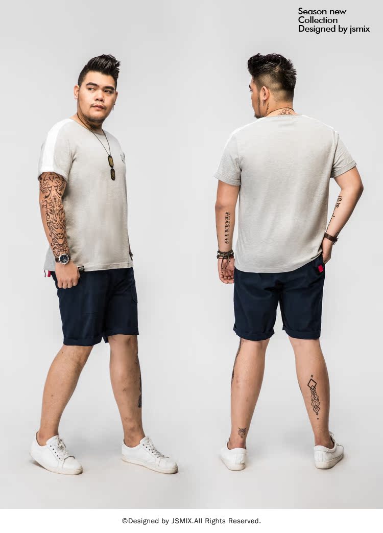 Hành tinh béo mã lớn nam giới cộng với phân bón để tăng lỏng chất béo quần mùa hè quần thường quần short quần nam áo nam hàng hiệu