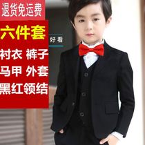  Boys suit suit spring and autumn new childrens piano performance suit flower girl wedding host dress Korean winter jacket