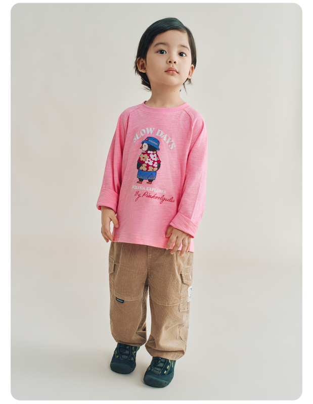 Pinkoolgulu Five Continents Penguin Exploration Series Long Sleeve T-Shirt