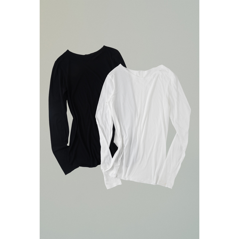 Sheer Tee Minimalist Structuralist Design with Visible Back Seam, Lightweight and Slightly Sheer, Close-Fitting Pima Cotton Base Layer Sheer Tee Minimalist Structuralist Design with Visible Back Seam, Lightweight and Slightly Sheer, Close-Fitting Pima Cotton Base Layer