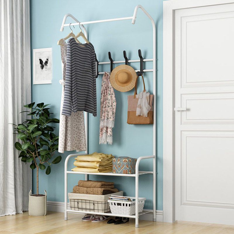 2021 Jane 6 Easy clothes hat rack floor bedroom door upright clothes rack multifunctional hanging clothes hanger hanging bag rack hanging