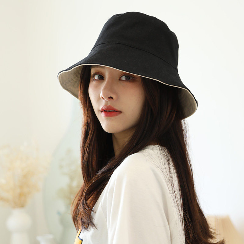Fisherman Hat Women's Summer Sun Protection Spring Autumn Shade Face Double Out of Thrones 100 lap with windproof rope small hat-hat with sun hat
