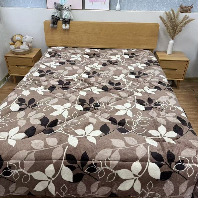 Japanese-Style Autumn and Winter Flannel Double Quilt, Heat-Retaining and Warm, Japanese-Style All-In-One Quilt, Plush Quilt 200*230