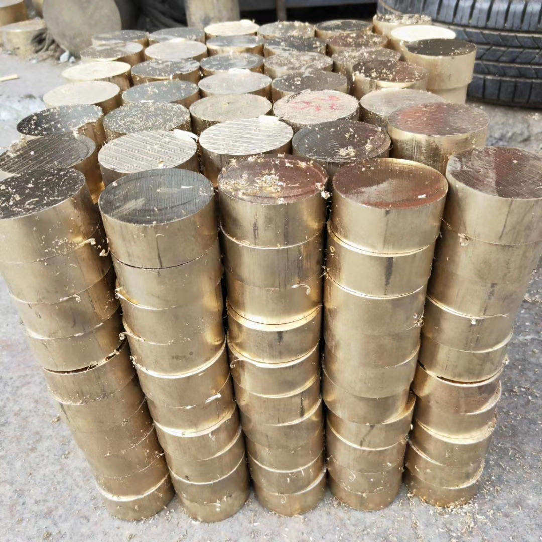 Aluminum Bronze Bar QAL9-4 High Hardness Aluminum Bronze Plate 10-4-4 Pipe Sleeve High Force Brass Slider Forged Plate Zero Cut
