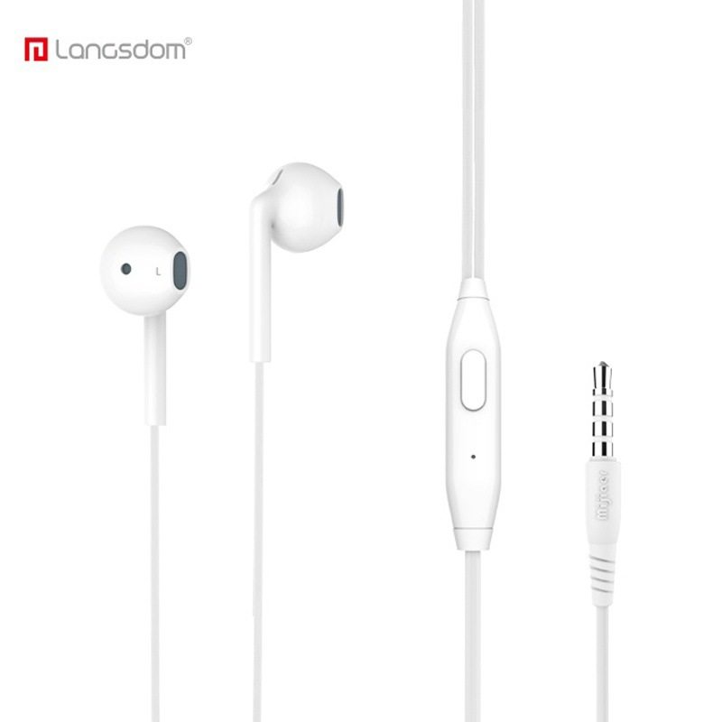 Langston Mica ear MJ31 stereo headset wired in-ear 3 5mm round hole universal mobile phone 2021