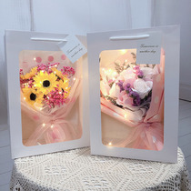 Handmade bouquet of roses full of stars and net red immortal flower birthday gift for girlfriends girlfriends and sisters practical high-end