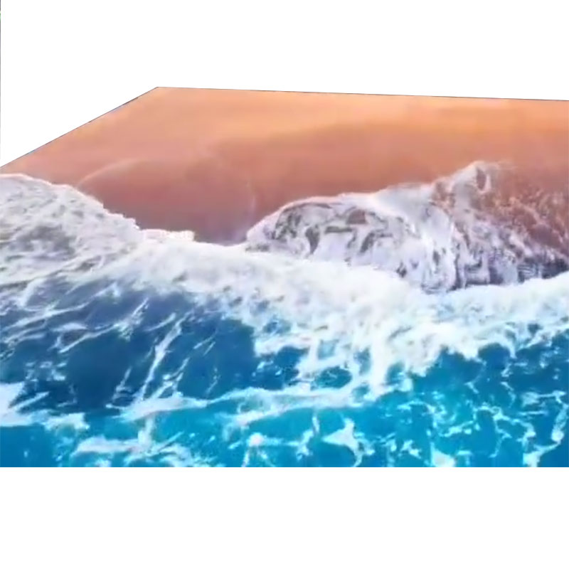 Beach wave LED ground full-floor-screen indoor P3 91 interactive waterproof professional trampling display floor tiles screen