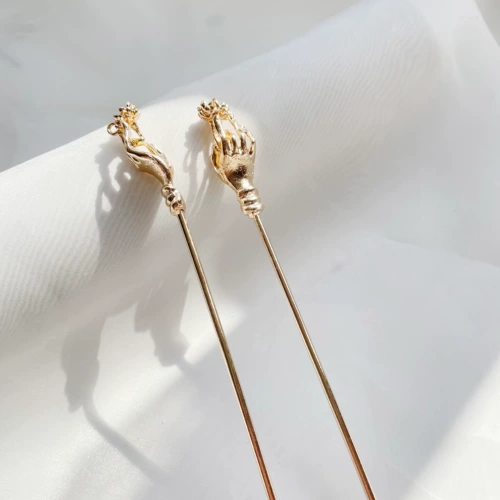 Металлическая китайская шпилька, аксессуар для волос ручной работы, аксессуары, 160мм