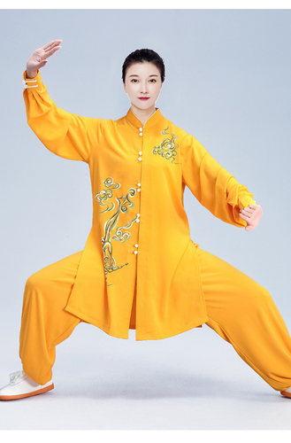 Tai chi clothing chinese kung fu uniforms Tai Chi Clothing clothing women's new style elegant competition performance Tai Chi Clothingquan training clothes martial arts clothing men's middle length