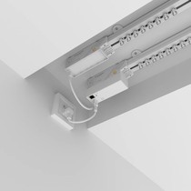 autorail新款一体式电机全自动隐藏电动窗帘双轨语音声控智能家居