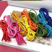Color elastic band flex with elastic laces Children rubber band Bull Gluten Rope Round High Elastic Cuffs Closeout Rope