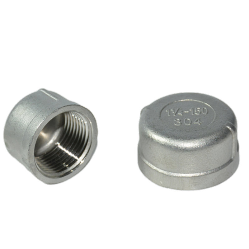 304 stainless steel round pipe cap stuffy lid stainless steel internal wire choke plug joint 316 round pipe cap 4 points 6 points 2 inches