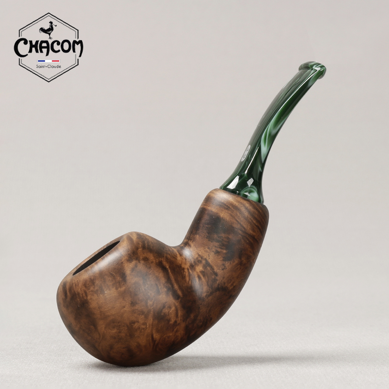 French Chacom Cc Brown Matte Small Pufferfish Hollow Large Chamber 3mm Imported Briar Wood Pipe French Chacom Cc Brown Matte Small Pufferfish Hollow Large Chamber 3mm Imported Briar Wood Pipe