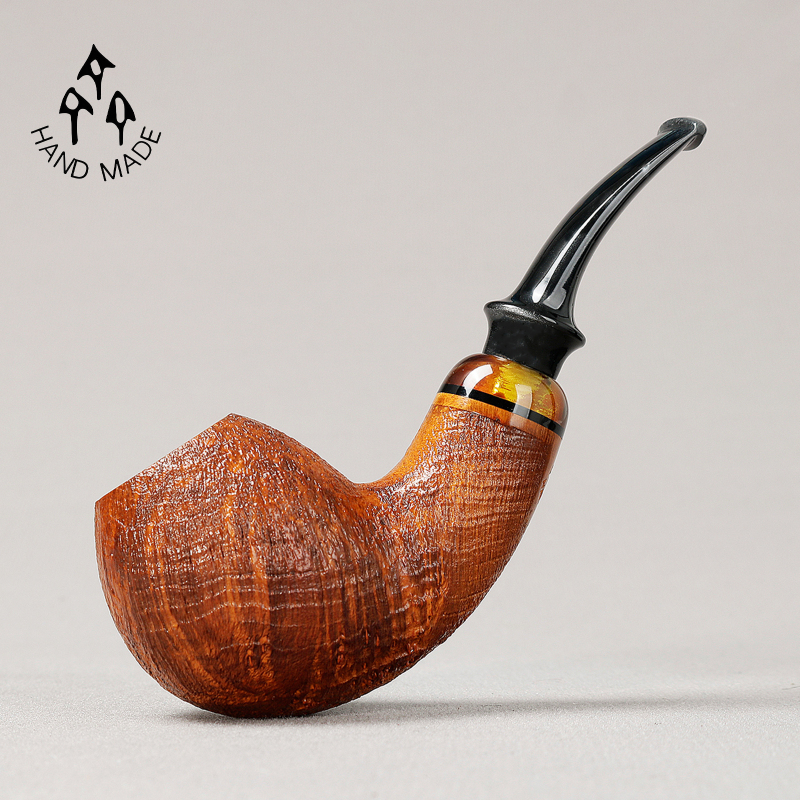 Guoshi Qi Studio Qi Guobin Sports Series 031 Brown Sandblasted Pufferfish Pipe 3mm Beech Wood Smoking Pipe Guoshi Qi Studio Qi Guobin Sports Series 031 Brown Sandblasted Pufferfish Pipe 3mm Beech Wood Smoking Pipe