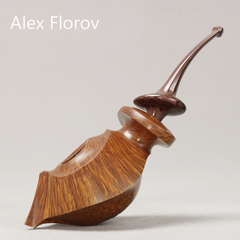 American Alex Florov Elephant Grade Smooth Surface Freestyle Pufferfish Handmade Briar Wood Smoking Pipe American Alex Florov Elephant Grade Smooth Surface Freestyle Pufferfish Handmade Briar Wood Smoking Pipe