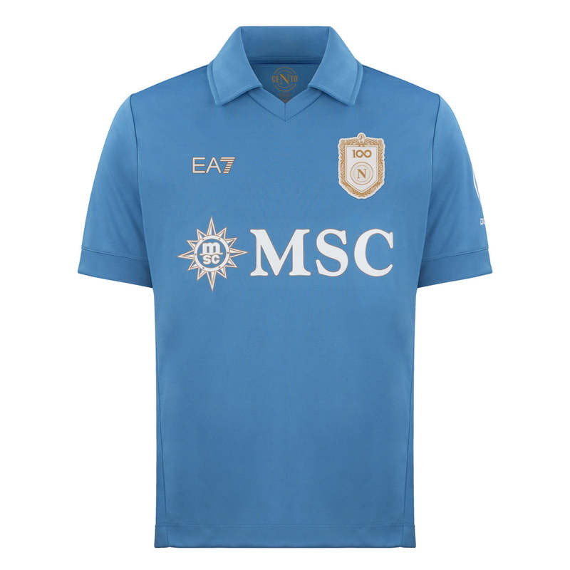 The Fan Edition Is Here: Ea7 Napoli 26/27 Home 100Th-Anniversary Jersey. See Description