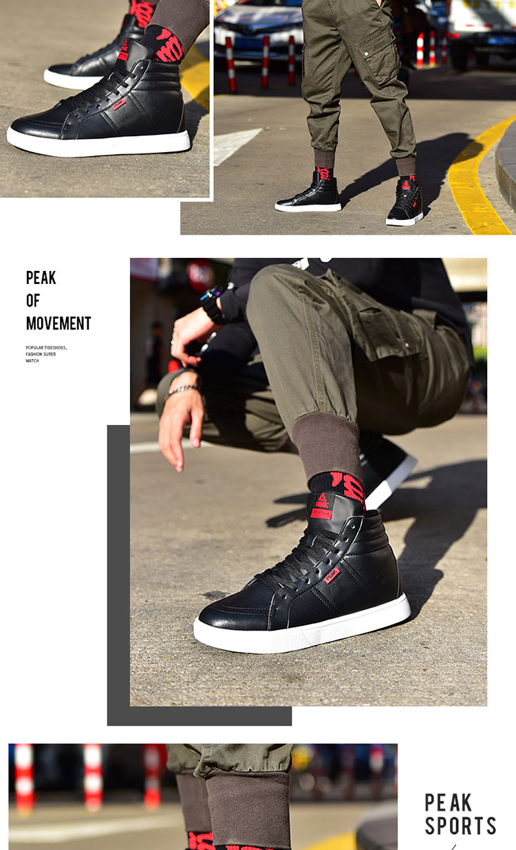 Giày nam đế cao giày cao gót thông thường 2019 hè mới nhỏ giày trắng giày da skate sneakers - Dép / giày thường giày the thao nam hàng hiệu